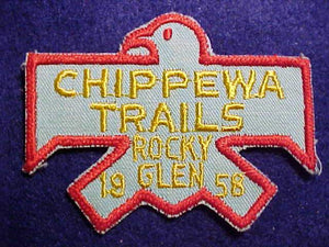 CHIPPEWA TRAILS, ROCKY GLEN, 1958