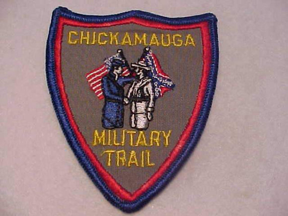 CHICKAMAUGA MILITARY TRAIL PATCH, 3 X 3 5/8