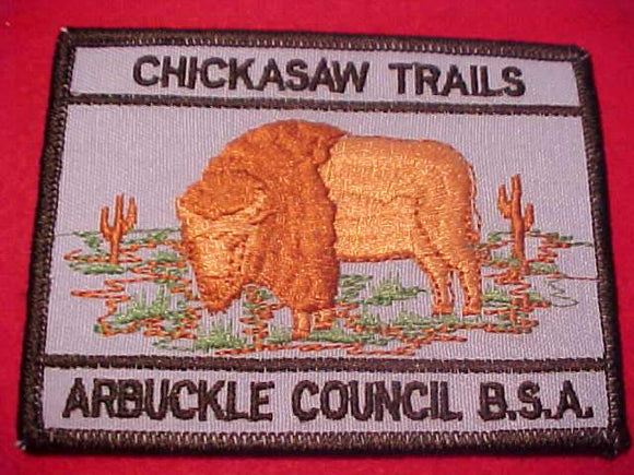 CHICKASAW TRAILS PATCH, ARBUCKLE COUNCIL