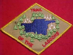 TRAIL OF THE LAGOONS PATCH, USED