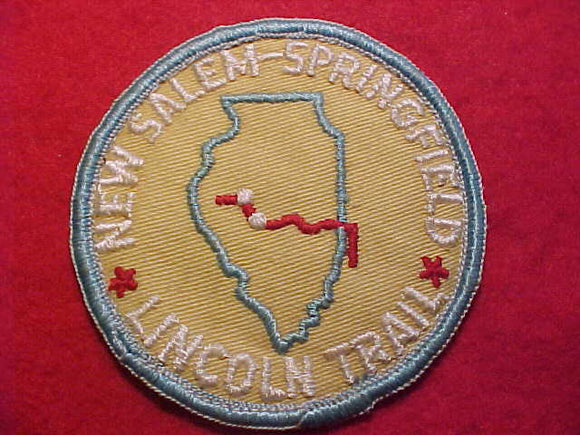LINCOLN TRAIL PATCH, NEW SALEM - SPRINGFIELD