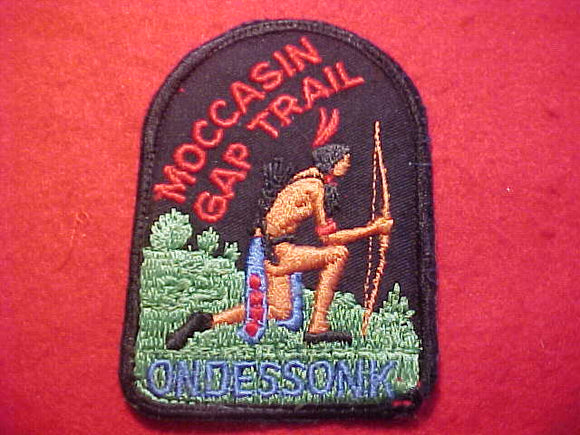 MOSSASIN GAP TRAIL PATCH, ONDESSONK, USED
