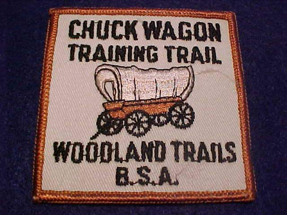 CHUCK WAGON TRAINING TRAIL PATCH, WOODLAND TRAILS COUNCIL