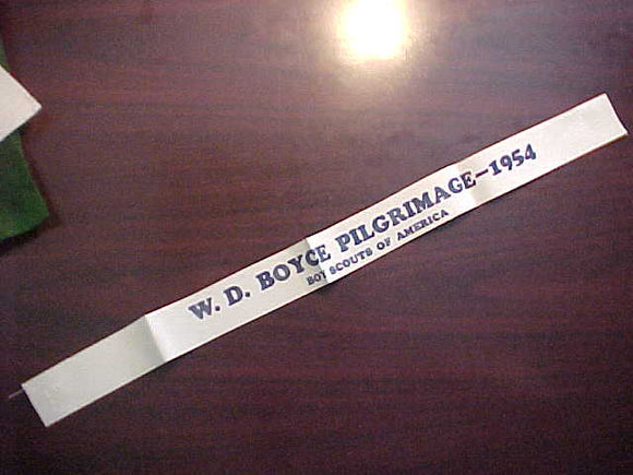 W. D. BOYCE PILGRIMAGE TROOP RIBBON, 1954, MINT