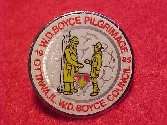 W. D. BOYCE PILGRIMAGE PIN, 1985