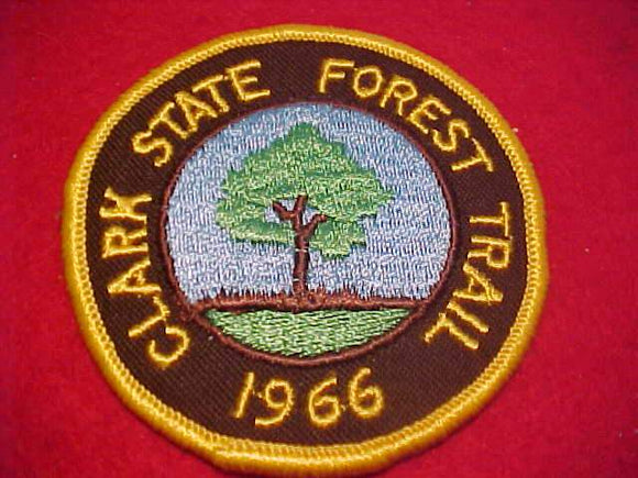 CLARK STATE FOREST TRAIL PATCH, 1966