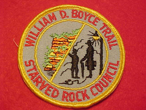 WILLIAM D. BOYCE TRAIL PATCH, STARVED ROCK COUNCIL, USED
