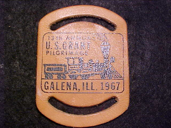 U. S. GRANT PILGRIMAGE N/C SLIDE, 1967, LEATHER