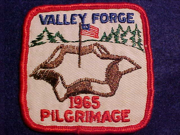VALLEY FORGE PILGRIMAGE PATCH, 1965, USED