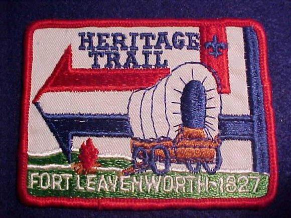 HERITAGE TRAIL PATCH, FORT LEAVENWORTH, 1827