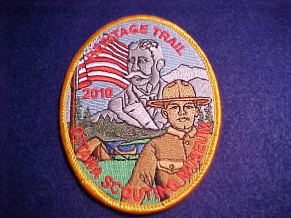 HERITAGE TRAIL PATCH, 2010, OTTAWA SCOUTING MUSEUM
