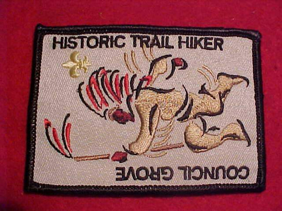 HISTORIC TRAIL HIKER PATCH, COUNCIL GROVE