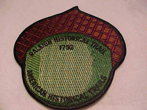 RALEIGH HISTORICAL TRAIL PATCH, AMERICAN HISTORICAL TRAILS, 1792