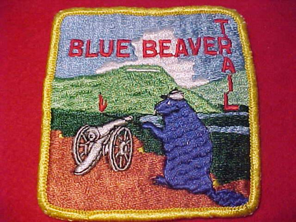 BLUE BEAVER TRAIL PATCH, 3.5