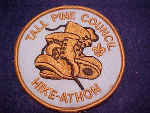TALL PINE C. HIKE-ATHON PATCH, (CUWE WILDERNESS TRAIN ISSUE)