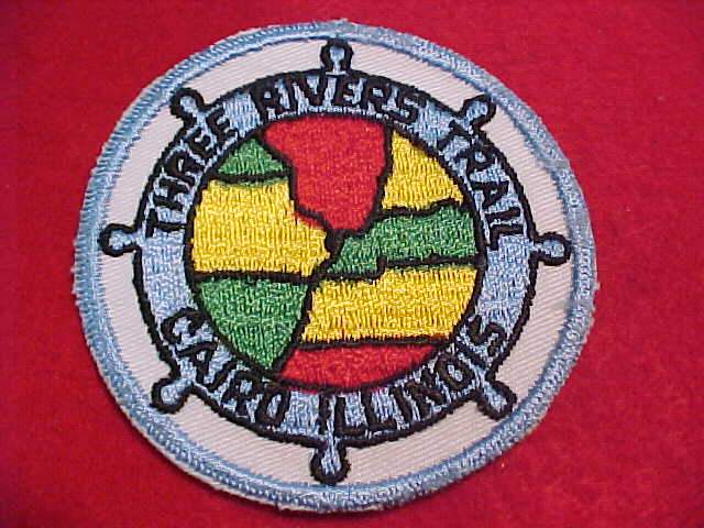 Three Rivers Ca Patch THREE RIVERS TRAIL PATCH, CAIRO, ILLINOIS, SMALL LETTERS – Streamwood.net
