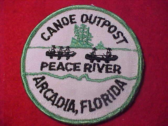 CANOE OUTPOST PATCH, PEACE RIVER, ARCADIA, FLORIDA, USED
