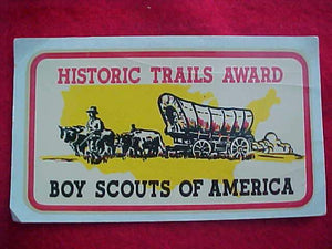 HISTORIC TRAILS DECAL