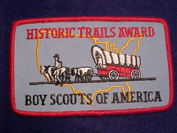 HISTORIC TRAILS AWARD PATCH, EMBROIDERED