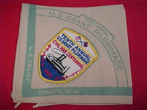 U. S. GRANT PILGIRMAGE N/C, 1964, HANDSEWN PATCH ON N/C
