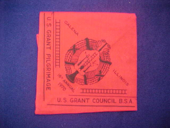 U.S. GRANT PILGRIMAGE 1970 NECKERCHIEF, MINT
