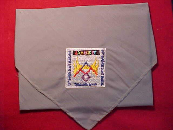 2003 WJ N/C, THAI WORKERS, EMBLEM EMBROIDERED DIRECTLY ONTO GRAY CLOTH, MINT, RARE
