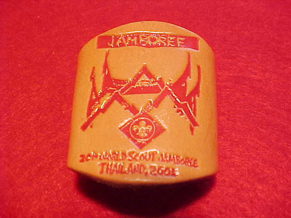 2003 WJ WOGGLE, LEATHER, TUBE STYLE, RED IMPRINT