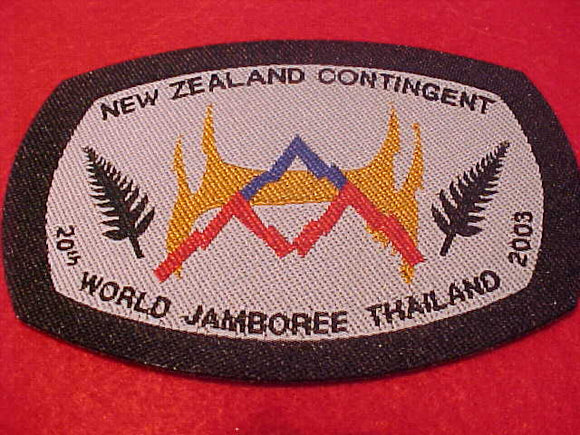 2003 WJ PATCH, NEW ZEALAND CONTIGENT