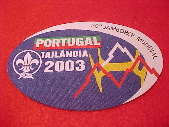 2003 WJ PATCH, PORTUGAL CONTIGENT