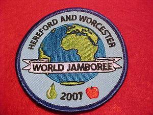 2007 WJ PATCH, U. K., HEREFORD AND WORCESTER CONTIGENT