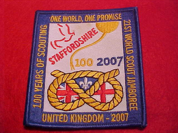 2007 WJ PATCH, U. K., STAFFORDSHIRE