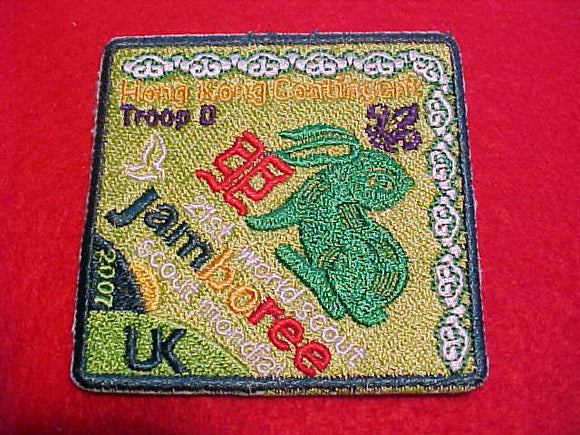 2007 WJ PATCH, HONG KONG CONTIGENT, TROOP D