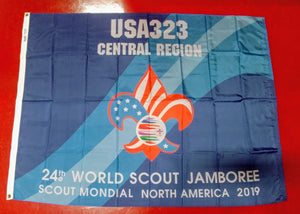 2019 WJ TROOP FLAG, USA TROOP 323, 48X68", MINT