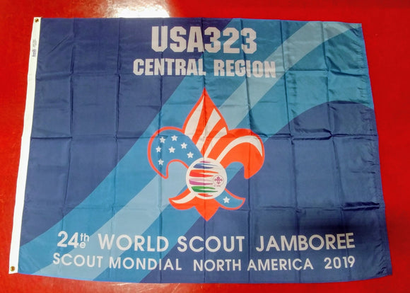 2019 WJ TROOP FLAG, USA TROOP 323, 48X68