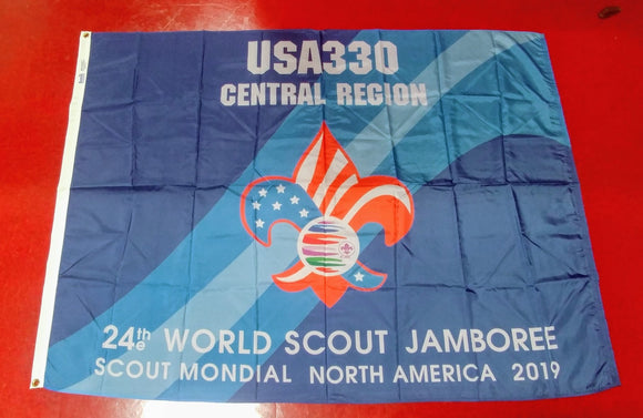 2019 WJ TROOP FLAG, USA TROOP 330, 48X68