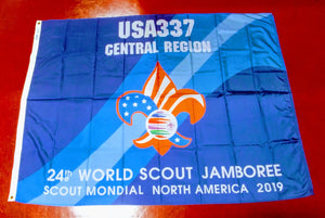 2019 WJ TROOP FLAG, USA TROOP 337, 48X68", MINT