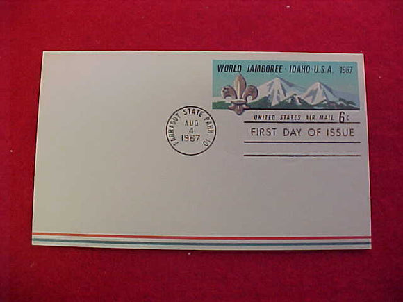 1967 WJ POSTCARD, USA 6 CENTS, 1ST DAY OF ISSUE CANCELLATION