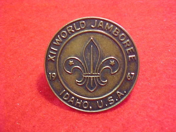 1967 WJ NECKERCHIEF SLIDE, COIN TYPE(FRONT OF COIN)
