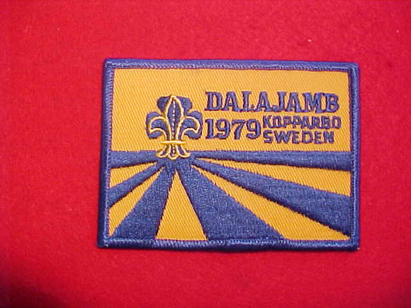 1979 WJ PATCH, DALAJAMB SWEDEN, NOT FULLY EMBROIDERED
