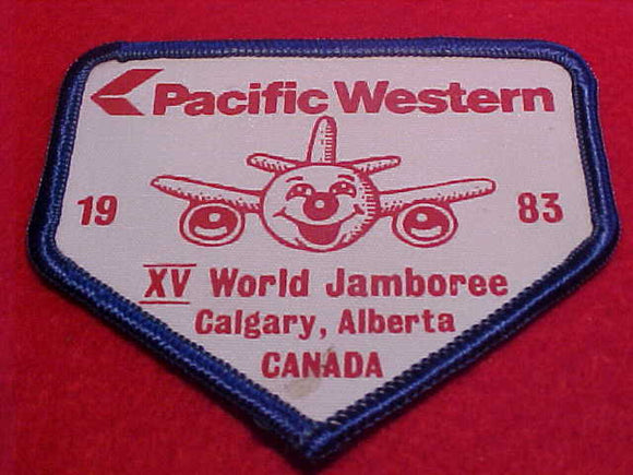 1983 WJ PATCH, PACIFIC WESTERN AIRLINE