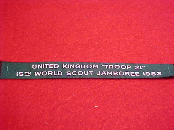 1983 WJ RIBBON STRIP, UNITED KINGDOM TROOP 21
