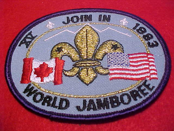 1983 WJ PATCH, JOIN IN JAMBOREE, USA/CANADA
