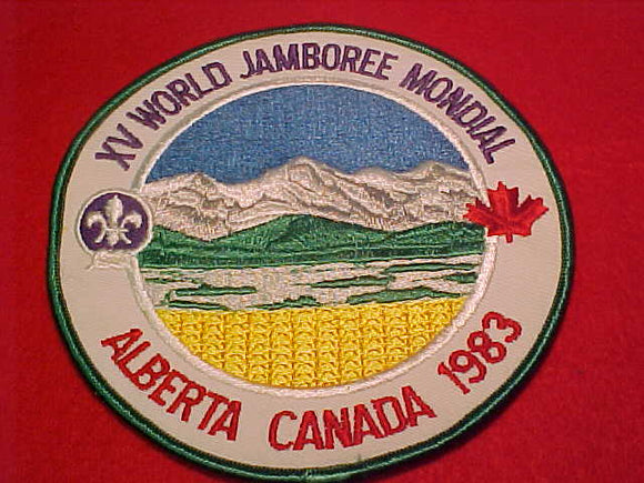 1983 WJ JACKET PATCH, NOT FULLY EMBROIDERED, 150MM DIAMETER