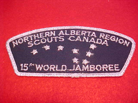 1983 WJ SHOULDER PATCH, NORTHERN ALBERT REGION, SCOUTS CANADA