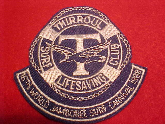 1988 WJ PATCH, SURF CARNIVAL, THIRROUL SURF LIFESAVING CLUB