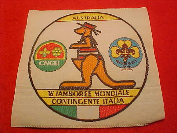 1988 WJ PATCH, ITALY CONTIGENT, WOVEN