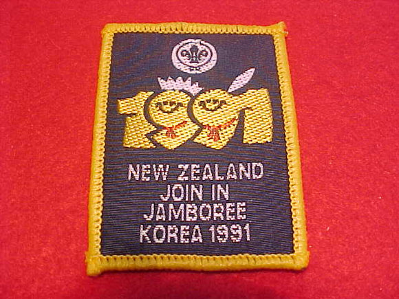 1991 WJ PATCH, NEW ZEALAND JOIN IN JAMBOREE