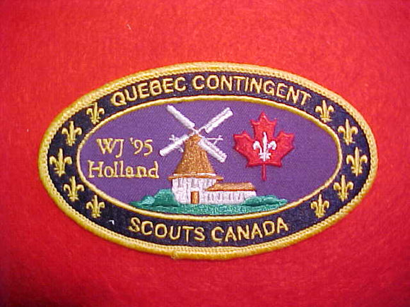 1995 WJ PATCH, SCOUTS CANADA QUEBEC CONTINGENT