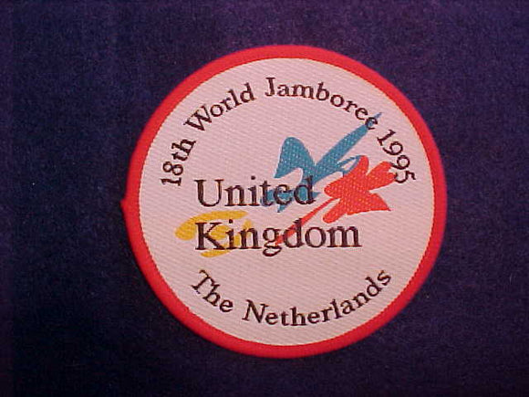 1995 WJ PATCH, UNITED KINGDOM PROMOTIONAL, RED BORDER