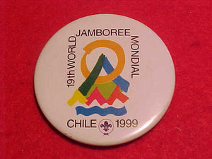 1999 WJ BUTTON, PIN BACK, 45MM DIAMETER